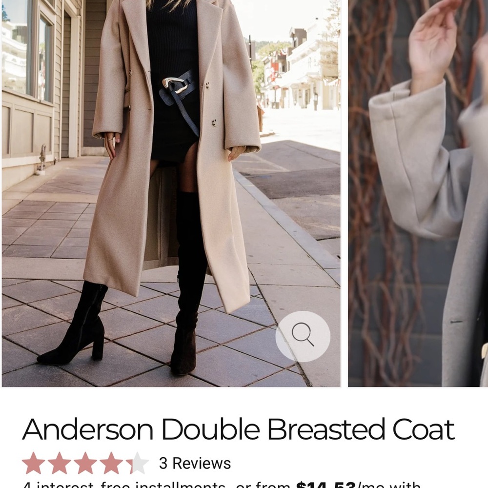 Baltic Born Double Breasted Trench Coat - Tan